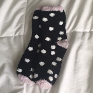Polk-a-Dot Fuzzy Socks